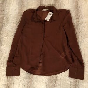 Abercrombie|Sheer Button Down Blouse
